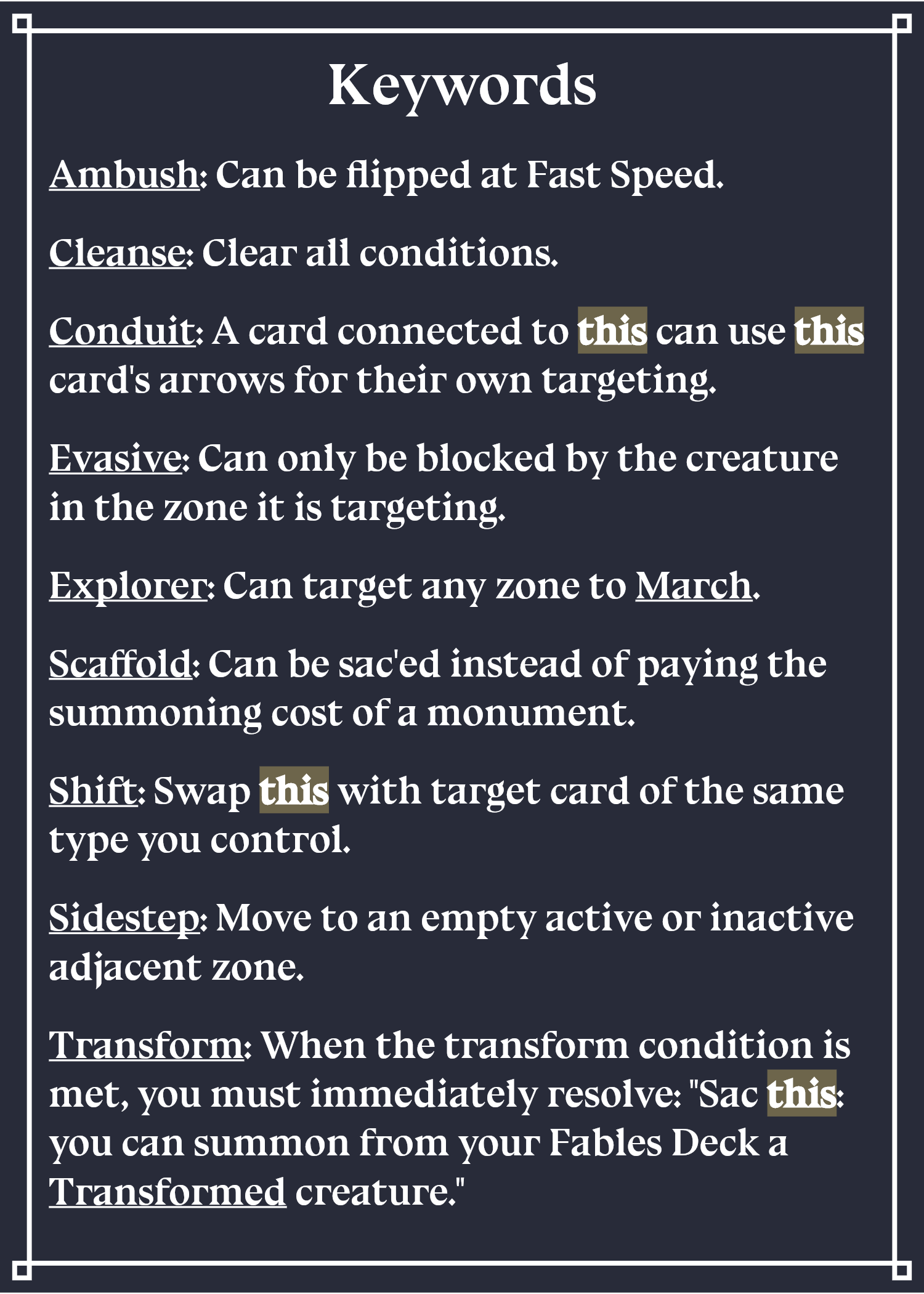 Keywords