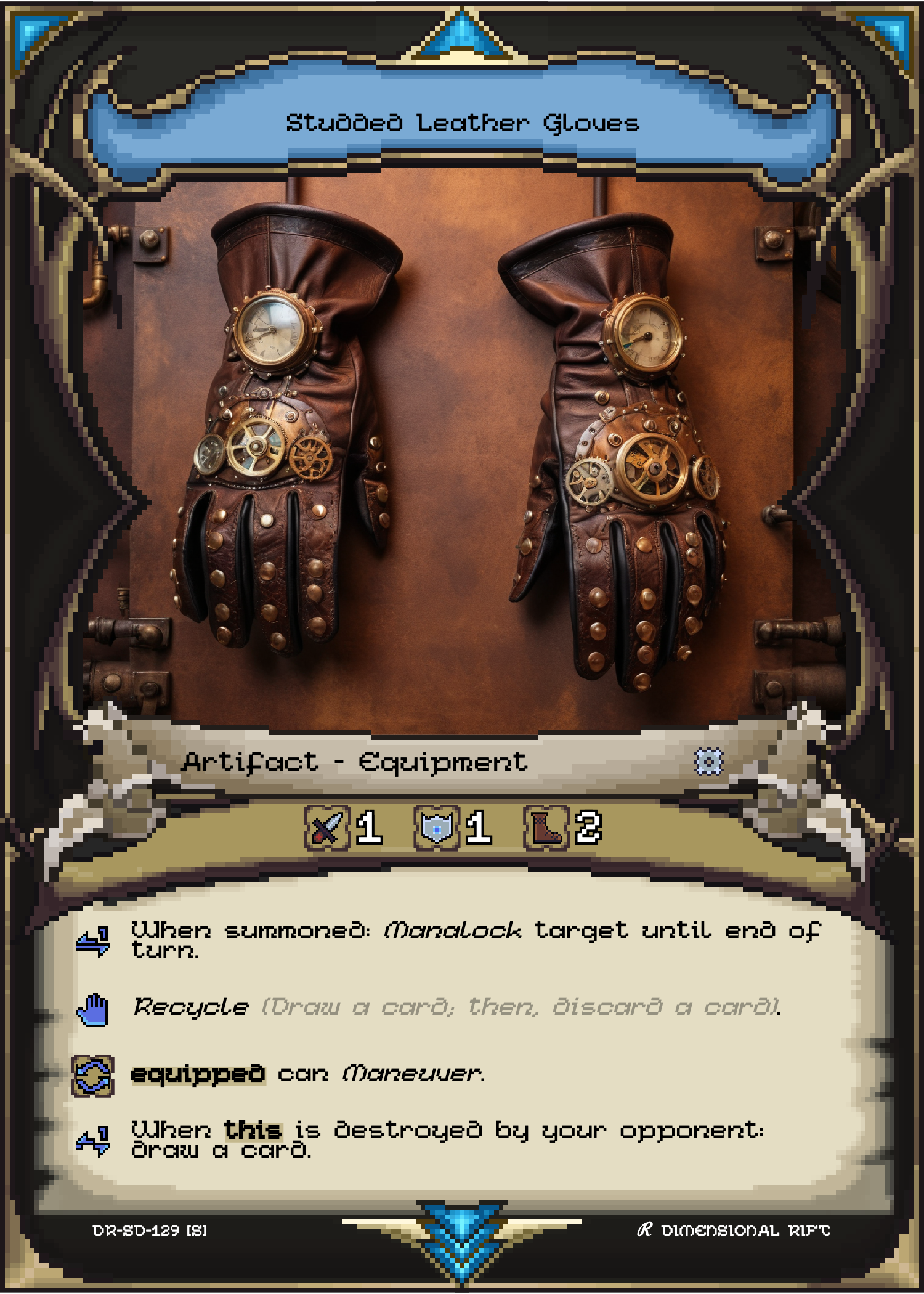 Studded Leather Gloves